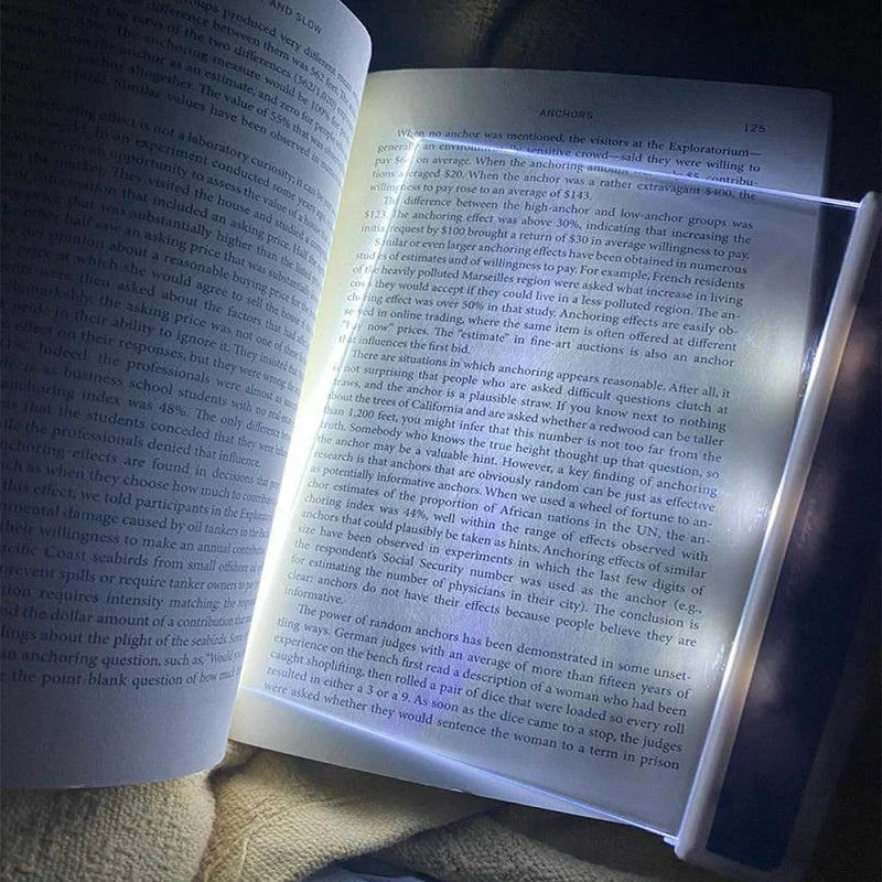 LED Bok lampa – Platt och Ögonvänlig Läs belysning för Mysiga Stunder