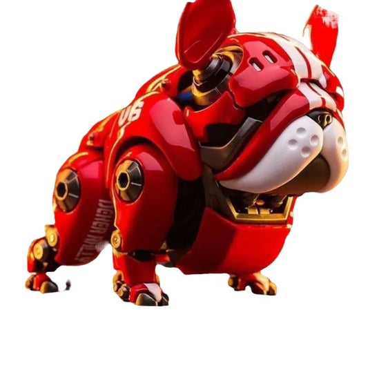 Mekanisk Hund figur – Söt & Rörlig Bulldog i Tecknad Stil